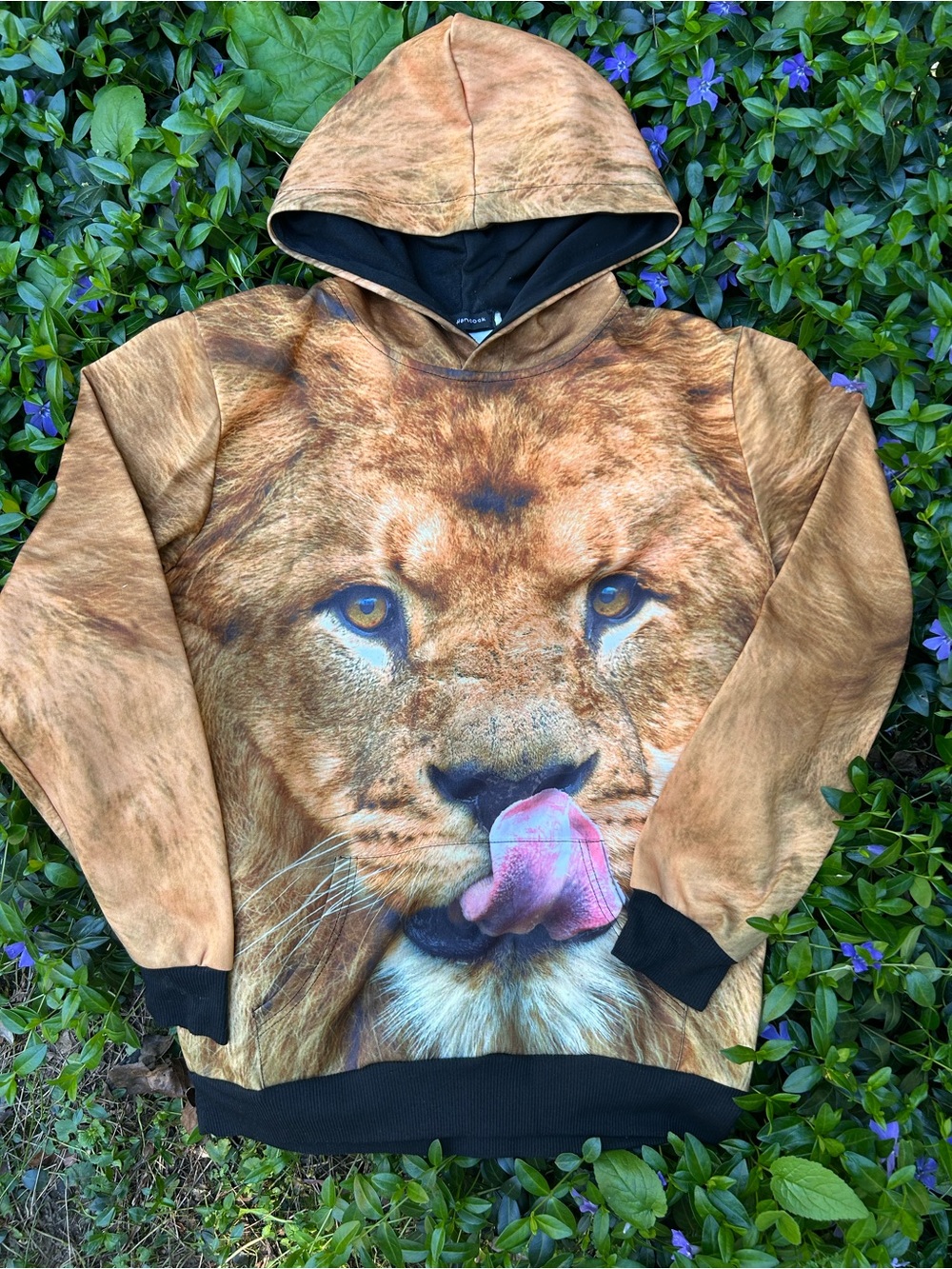 John Hancock Lion Graphic Hoodie Y2K Streetwear Men’s M